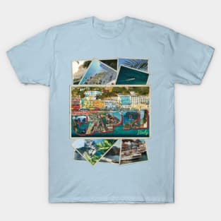 Greetings from Capri in Italy Vintage style retro souvenir T-Shirt